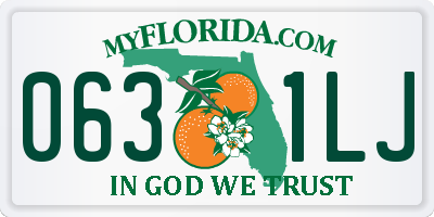 FL license plate 0631LJ