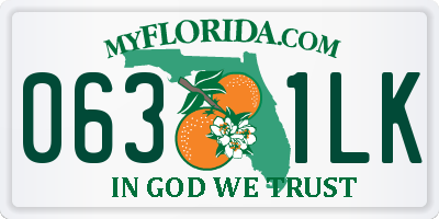 FL license plate 0631LK