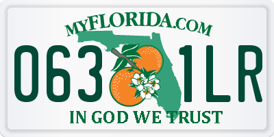 FL license plate 0631LR