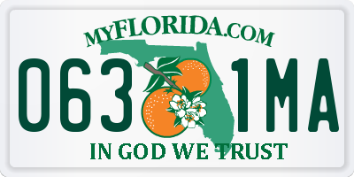 FL license plate 0631MA