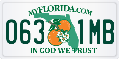 FL license plate 0631MB