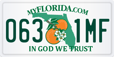 FL license plate 0631MF