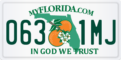 FL license plate 0631MJ