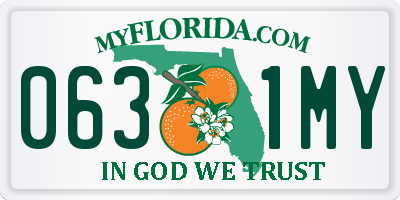 FL license plate 0631MY