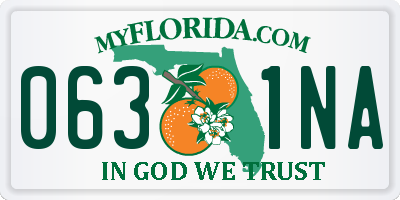 FL license plate 0631NA