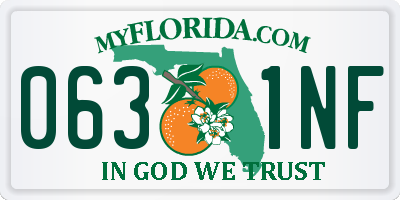 FL license plate 0631NF