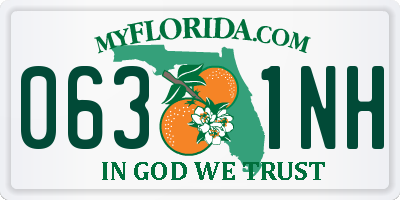 FL license plate 0631NH