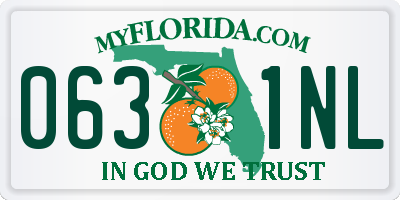 FL license plate 0631NL