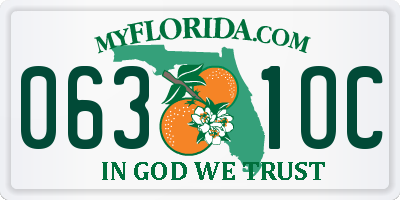 FL license plate 0631OC