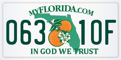 FL license plate 0631OF