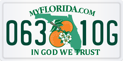 FL license plate 0631OG