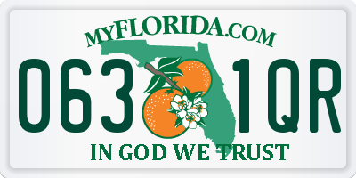 FL license plate 0631QR