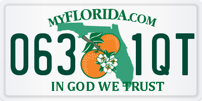 FL license plate 0631QT