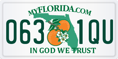 FL license plate 0631QU