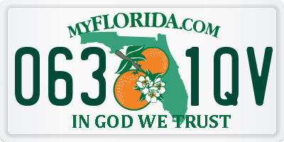 FL license plate 0631QV