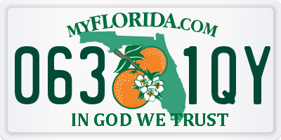 FL license plate 0631QY