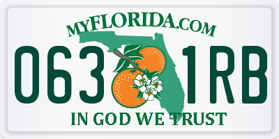 FL license plate 0631RB