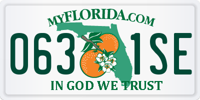 FL license plate 0631SE