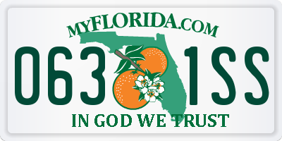 FL license plate 0631SS