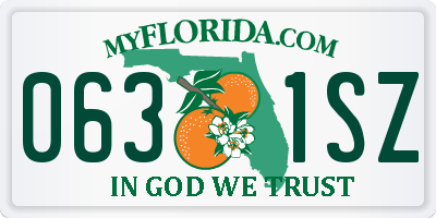 FL license plate 0631SZ