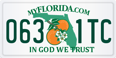 FL license plate 0631TC