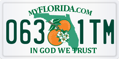 FL license plate 0631TM