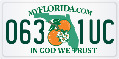 FL license plate 0631UC