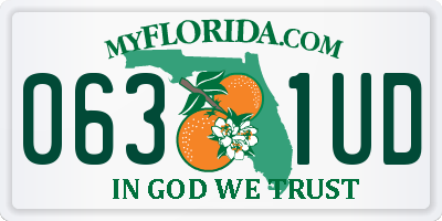 FL license plate 0631UD