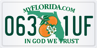 FL license plate 0631UF