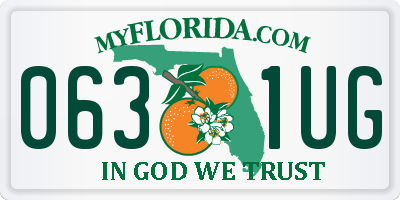 FL license plate 0631UG