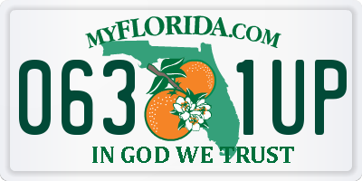 FL license plate 0631UP