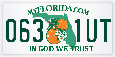 FL license plate 0631UT