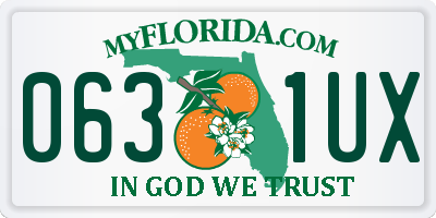 FL license plate 0631UX