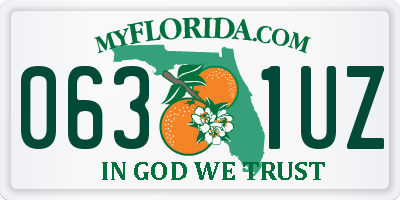FL license plate 0631UZ