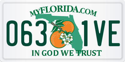 FL license plate 0631VE