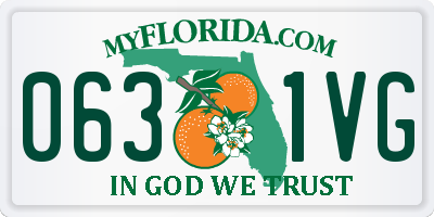 FL license plate 0631VG