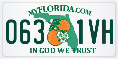 FL license plate 0631VH