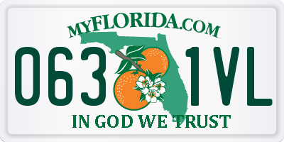 FL license plate 0631VL