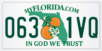 FL license plate 0631VQ