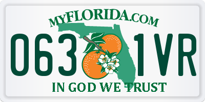FL license plate 0631VR