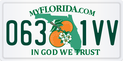 FL license plate 0631VV