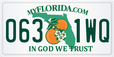 FL license plate 0631WQ