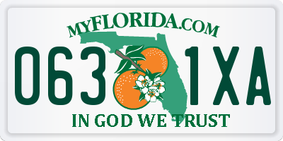 FL license plate 0631XA