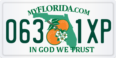 FL license plate 0631XP