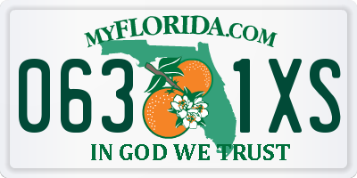 FL license plate 0631XS