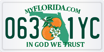 FL license plate 0631YC