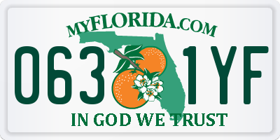 FL license plate 0631YF