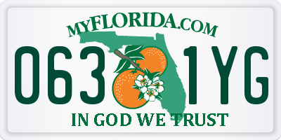 FL license plate 0631YG