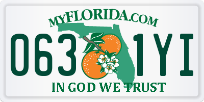 FL license plate 0631YI