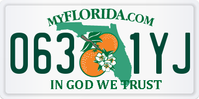 FL license plate 0631YJ